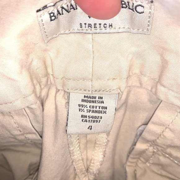 Banana republic stretch khaki cropped wide leg pants Size 4 - Picture 7 of 8